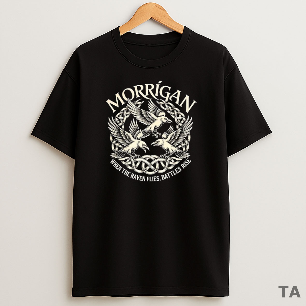 Top Morrigan Ravens Irish When The Ravens Flies Battles Ries Mythology Sweatshirt Tee