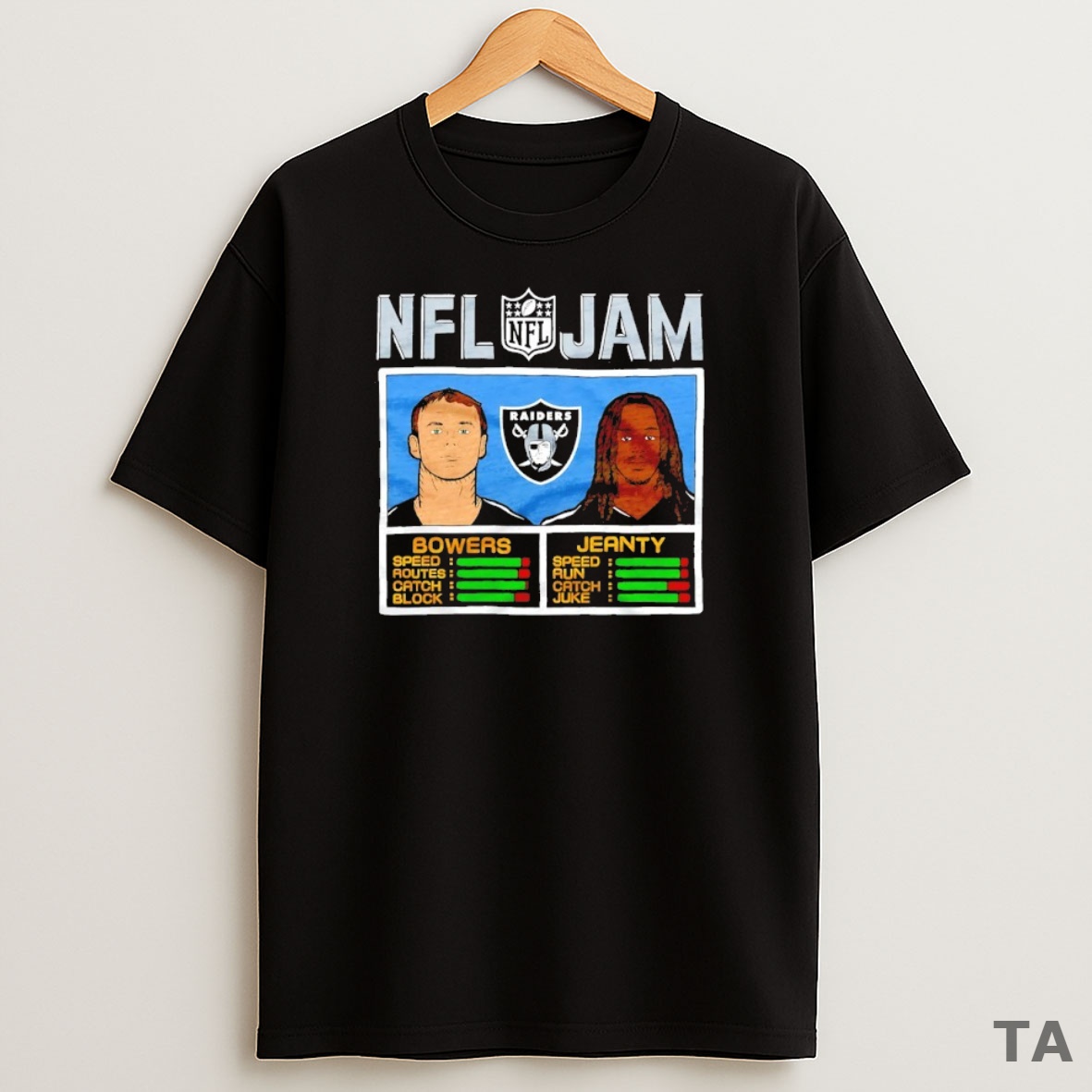Top Nfl Jam Las Vegas Raiders Brock Bowers And Dylan Jeanty Sweatshirt Tee