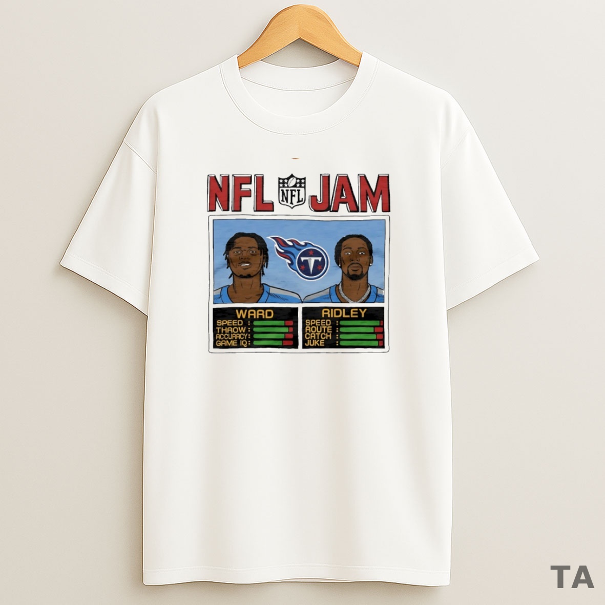 Top Nfl Jam Tennessee Titans Spencer Ward And Calvin Ridley Circle Sweatshirt Tee