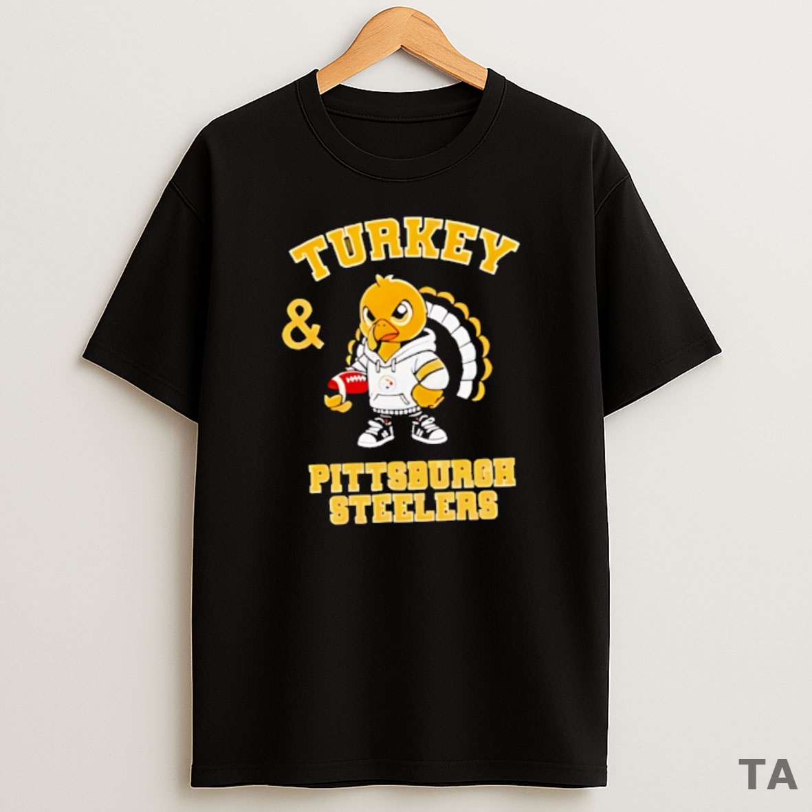 Top Nice Turkey And Pittsburgh Steelers Football Nfl Happy Thanksgiving Sweatshirt Tee