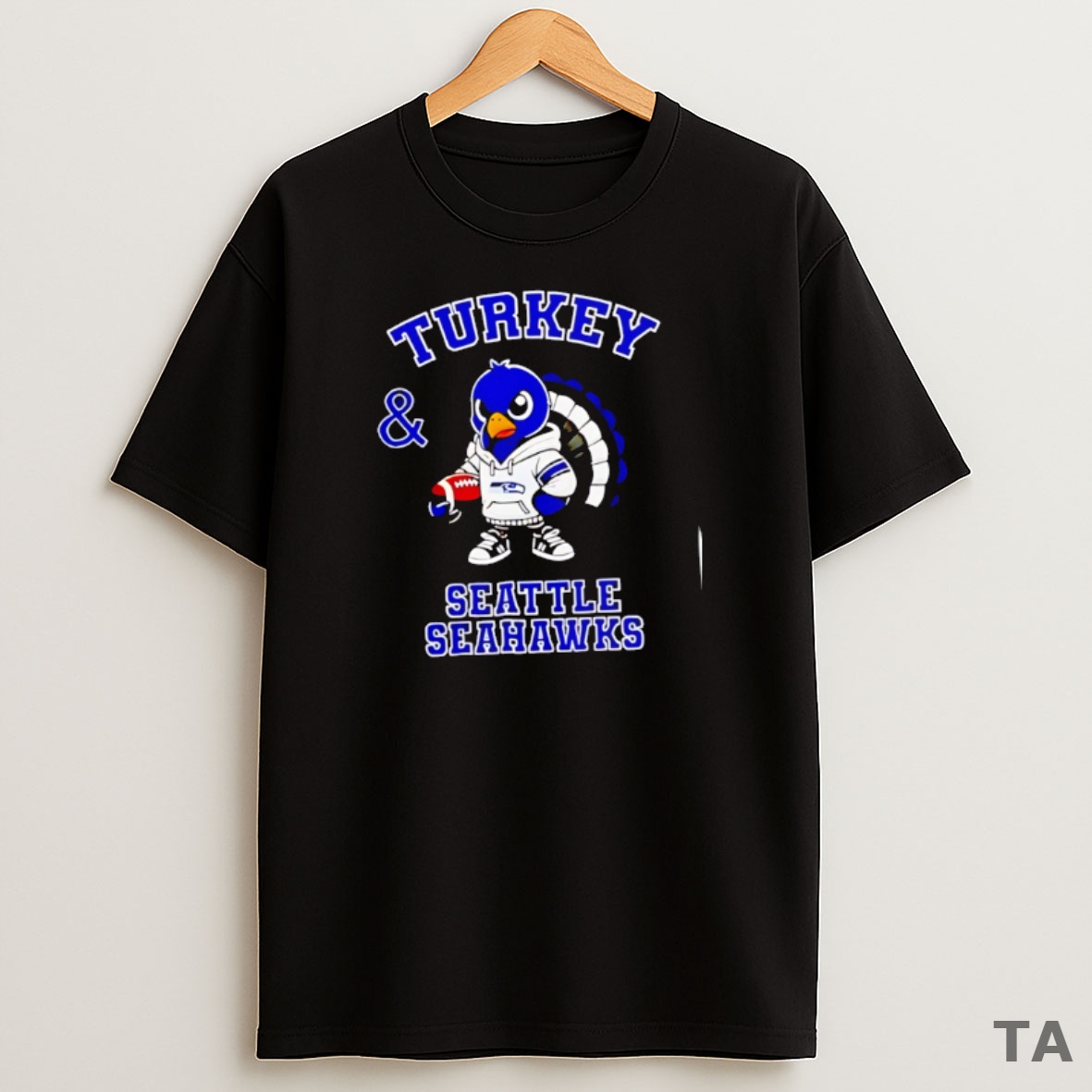 Top Nice Turkey And Seattle Seahawks Football Nfl Happy Thanksgiving Sweatshirt Tee