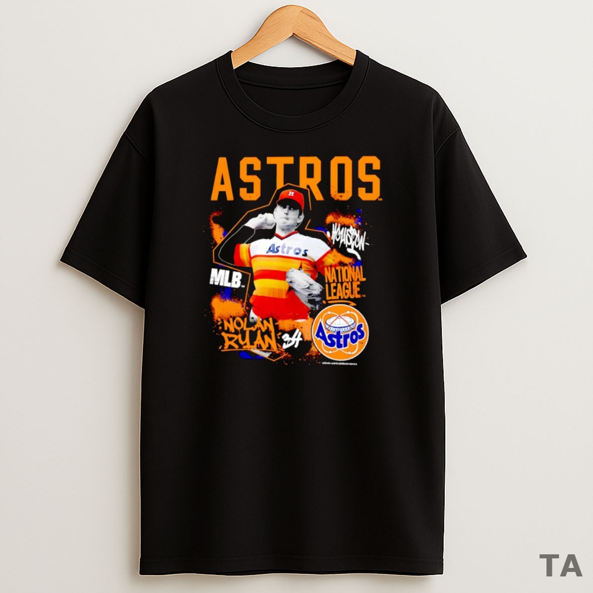 Top Nolan Ryan Houston Astros National League Cooperstown Star Moment Sweatshirt Tee