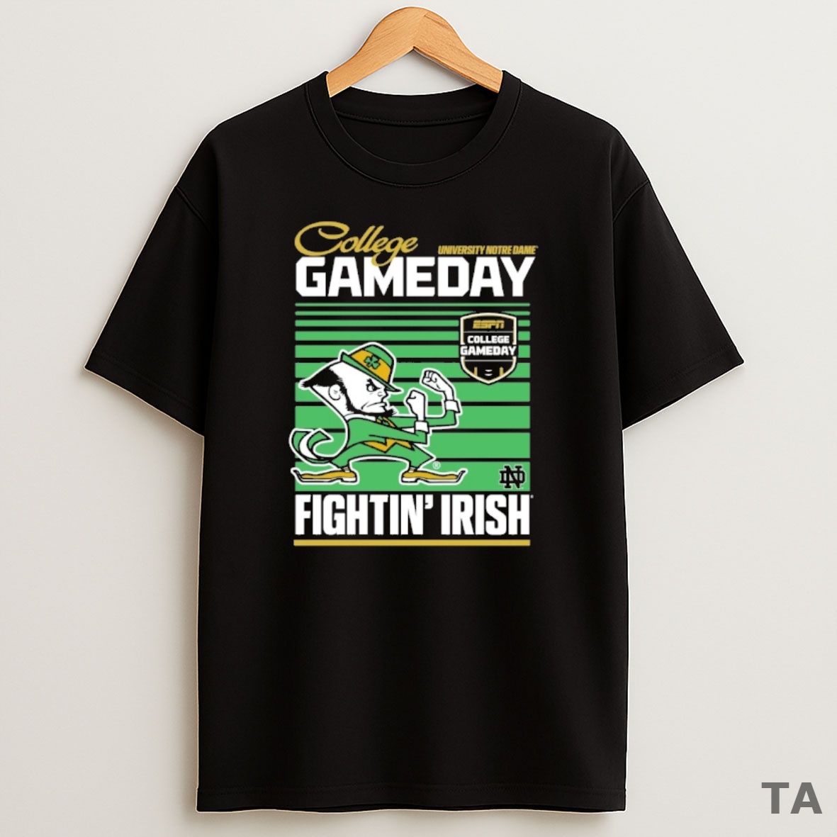Top Notre Dame Fighting Irish 2025 Espn College Gameday University Notre Dame Mascot Sweatshirt Tee
