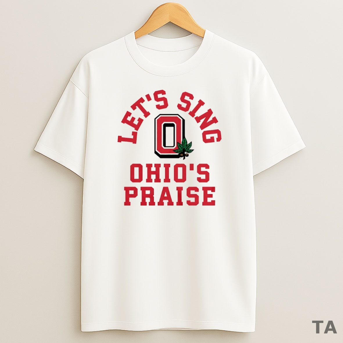 Top Ohio State Buckeyes Lets Sing Ohios Praise Circle Sweatshirt Tee