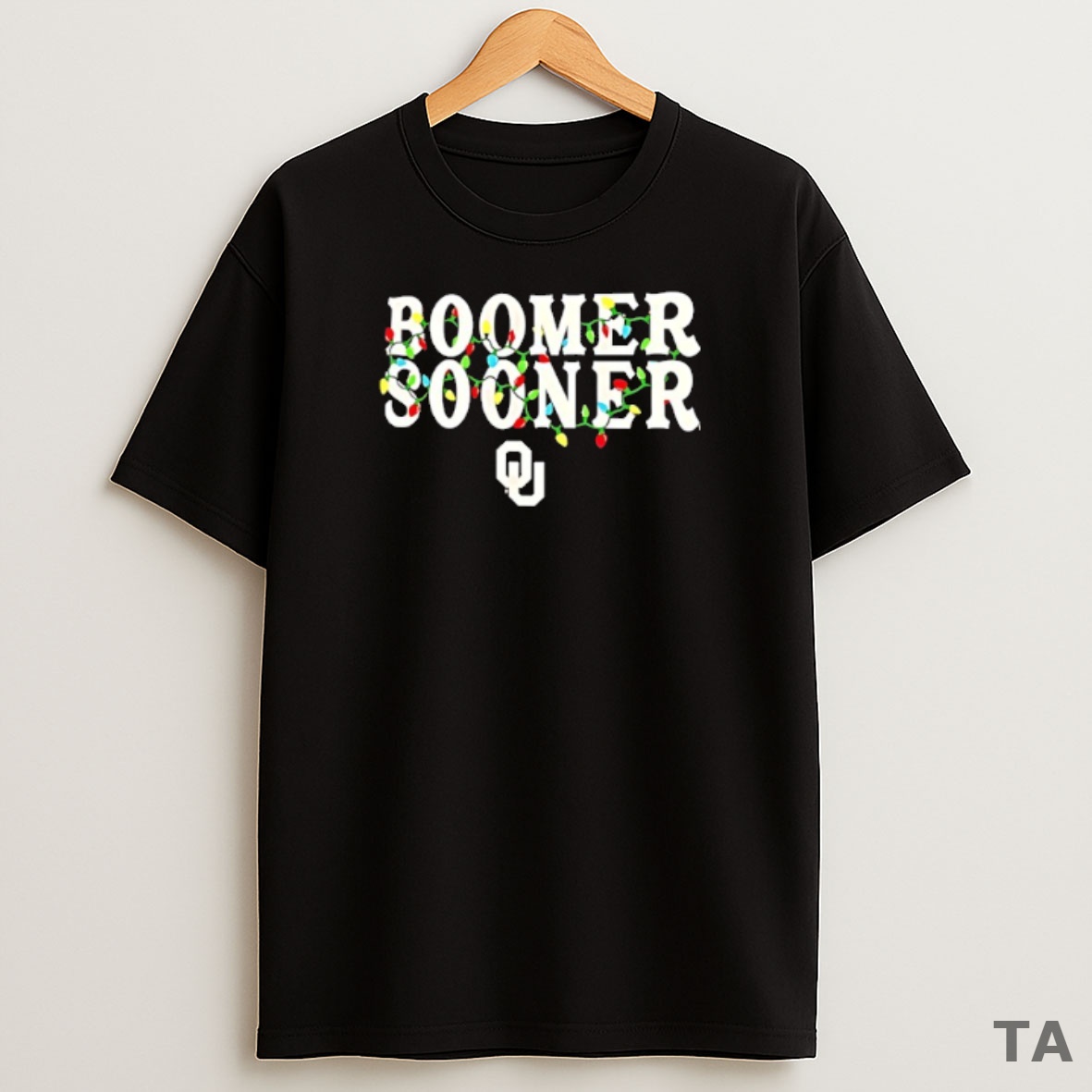 Top Oklahoma Sooners Football Logo String Lights Christmas Sweatshirt Tee