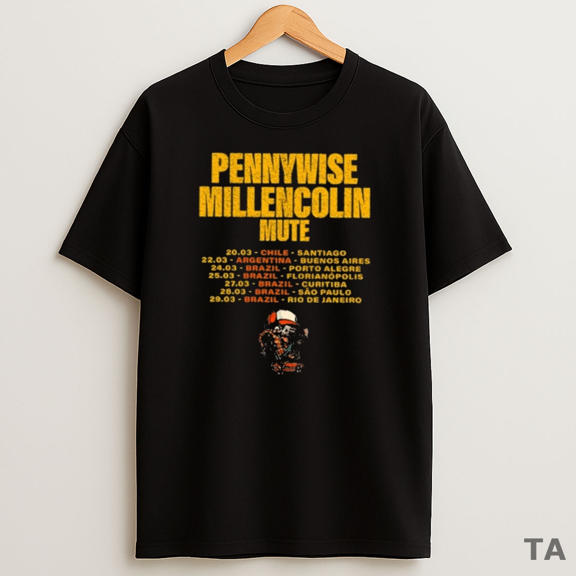 Top Pennywise Millencolin And Mutes South America Tour In March 20 29 2026 Sweatshirt Tee