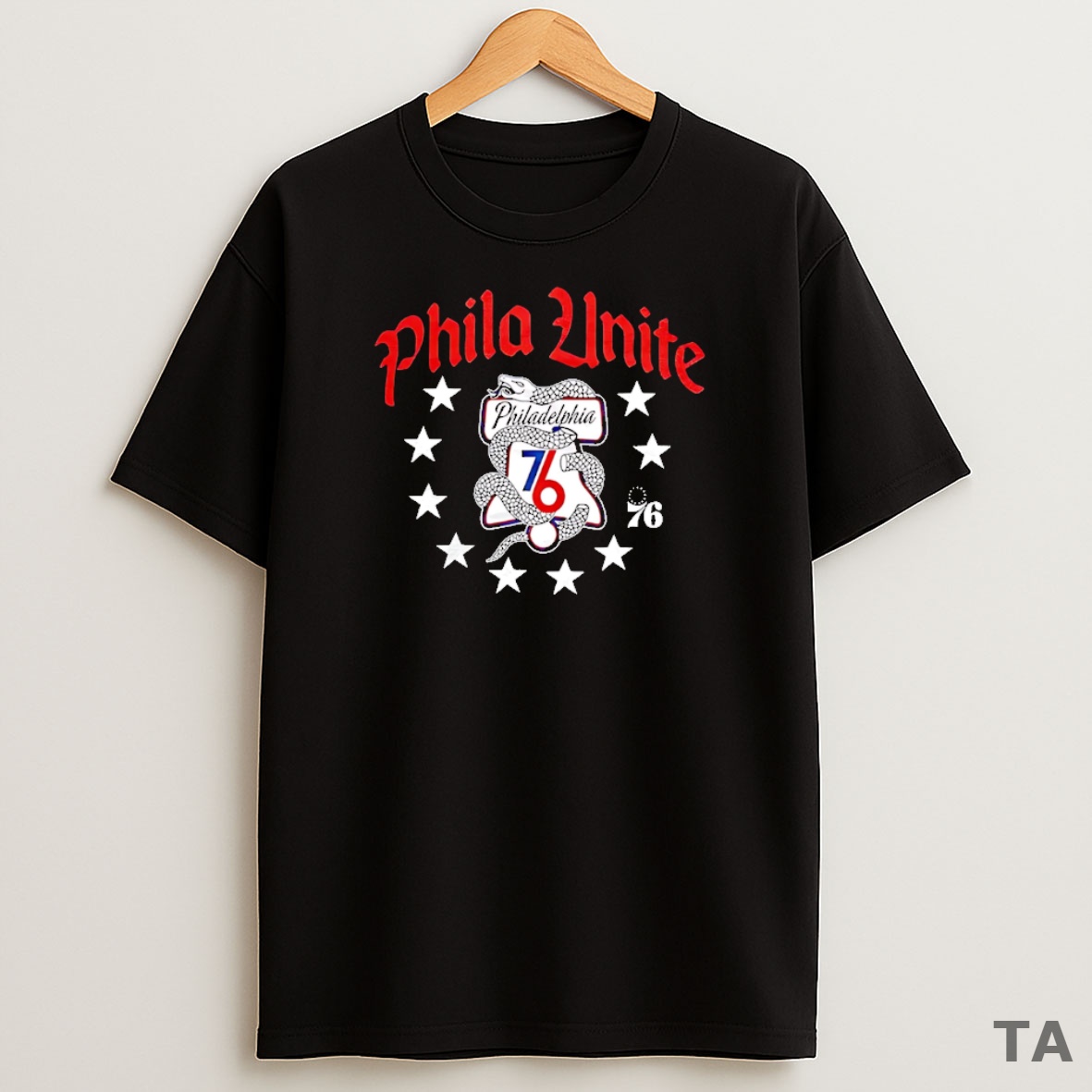 Top Philadelphia 76ers City Basketball Phila Unite Logo Sweatshirt Tee
