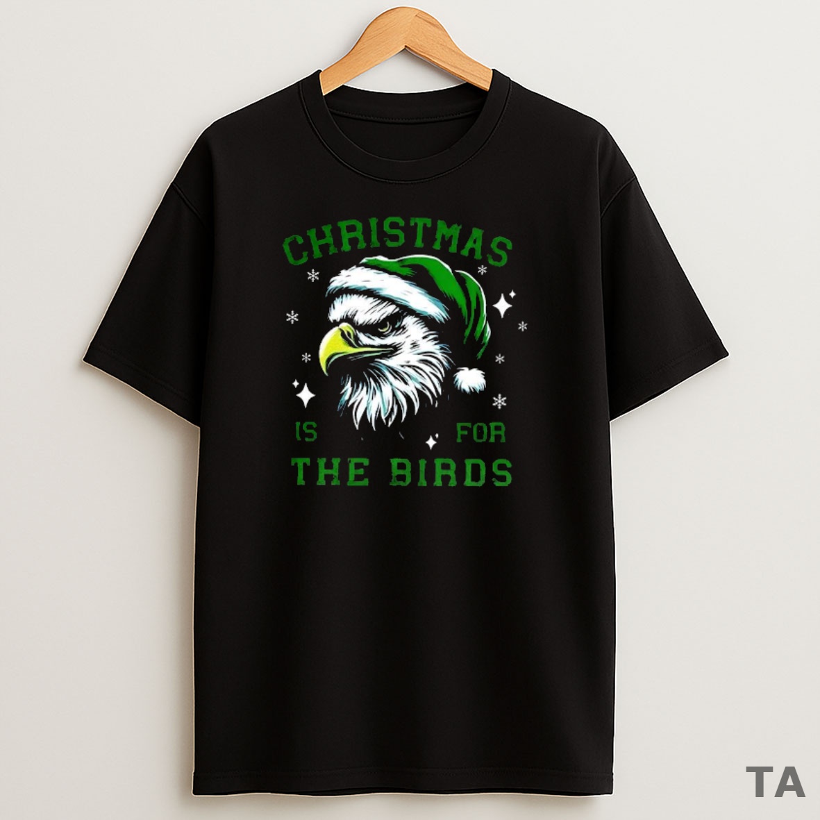 Top Phildadelphia Eagles Football Christmas Is For The Birds Santa Hat Sweatshirt Tee