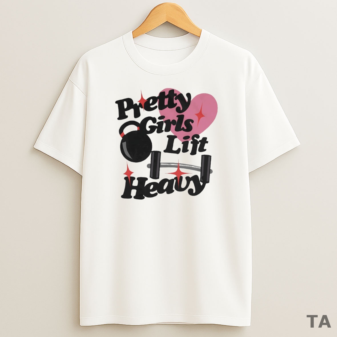 Top Pretty Girls Lift Heavy Circle Sweatshirt Tee