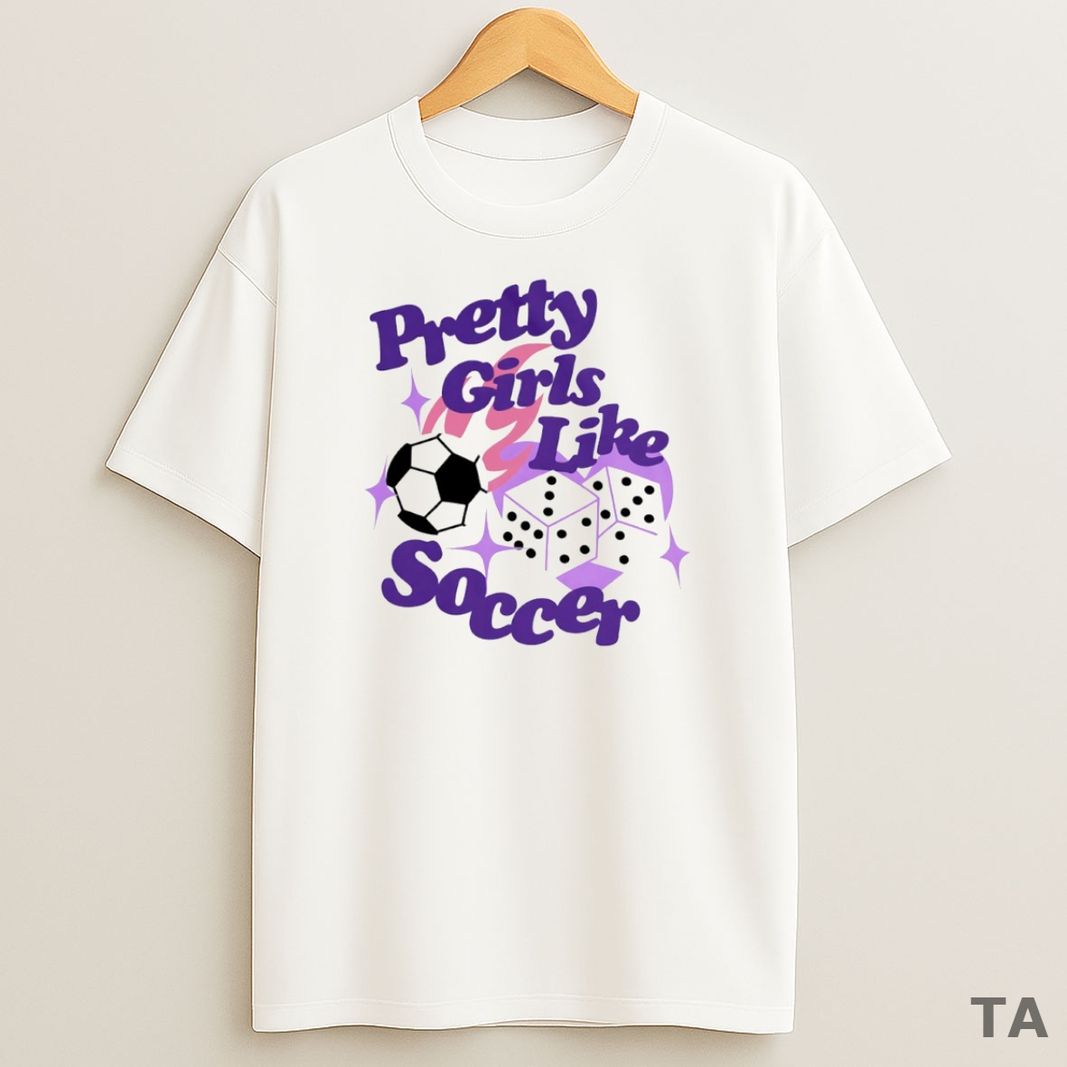 Top Pretty Girls Like Soccer Circle Sweatshirt Tee