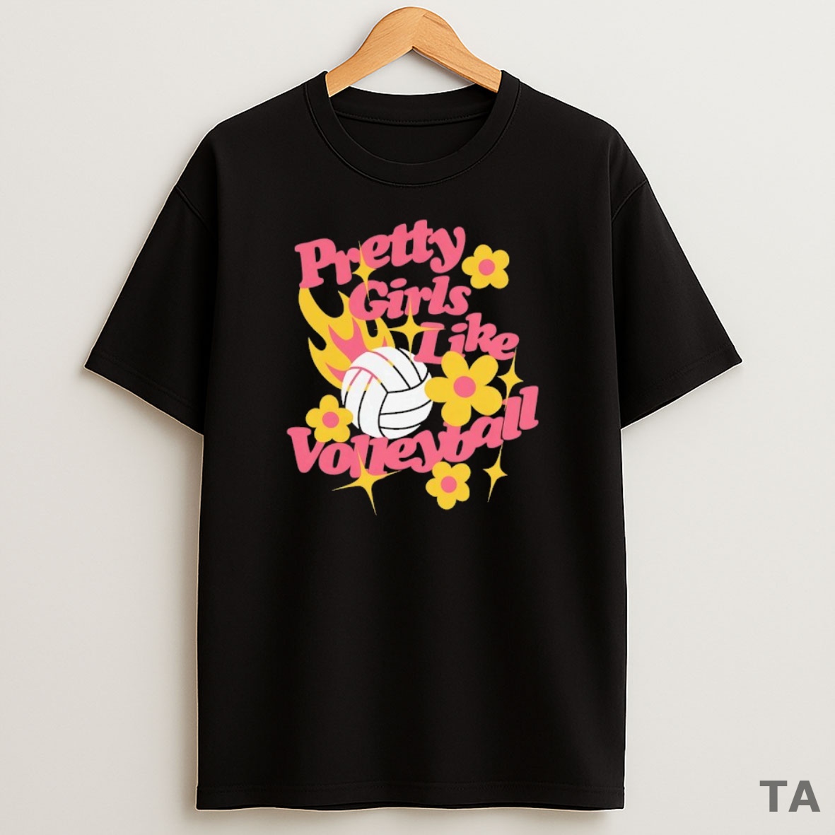 Top Pretty Girls Like Volleyball Sweatshirt Tee