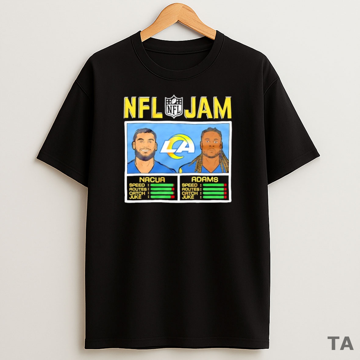 Top Puka Nacua And Davante Adams Los Angeles Rams Nfl Jam Sweatshirt Tee