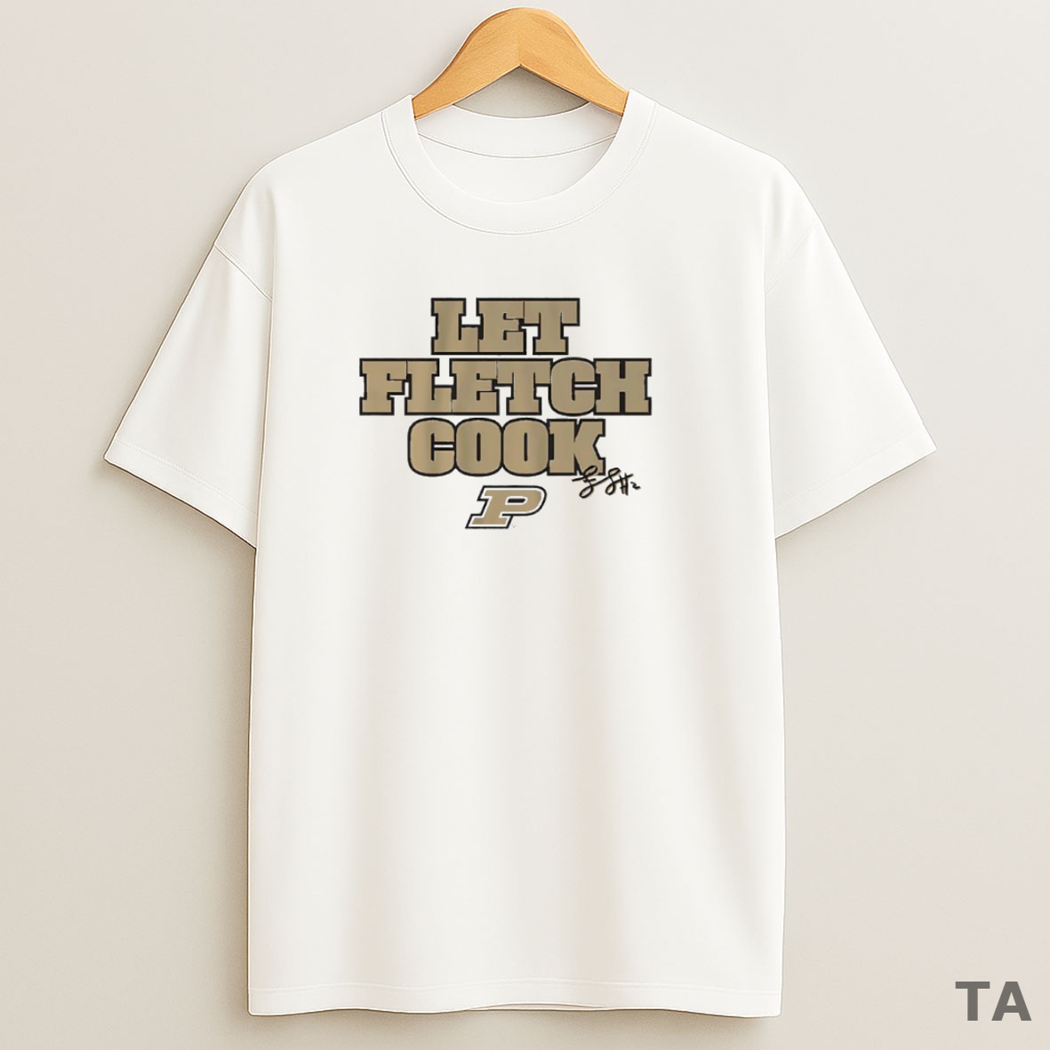 Top Purdue Boilermakers Basketball Fletcher Loyer Let Fletch Cook Signature Circle Sweatshirt Tee