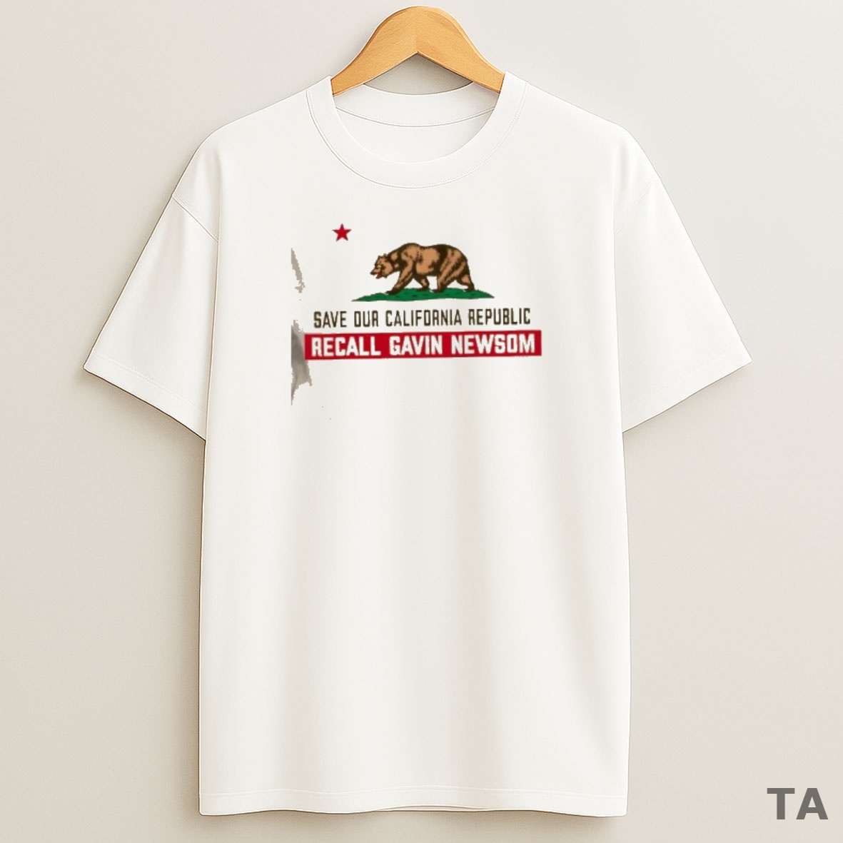 Top Recall Gavin Newsom Governor Save Our California Republic Sweatshirt Tee