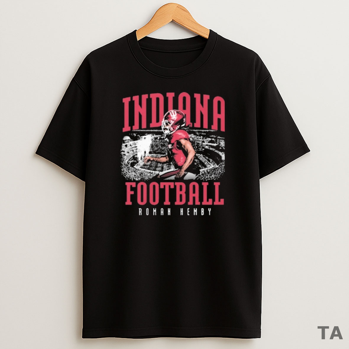 Top Roman Hemby Indiana Hoosiers Football Ncaa 2025 Illustrated Stadium Sweatshirt Tee