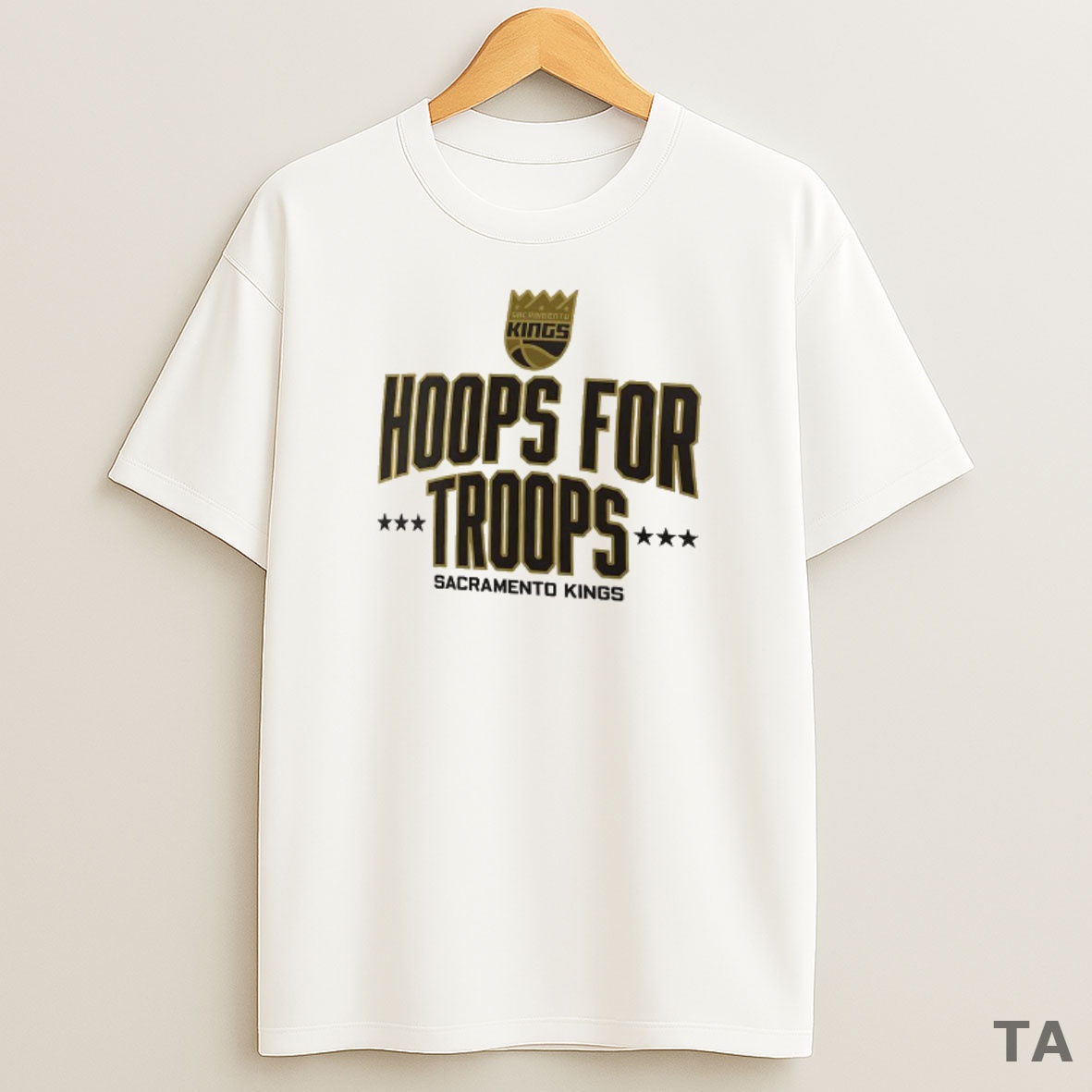 Top Sacramento Kings Hoops For Troops Sweatshirt Tee
