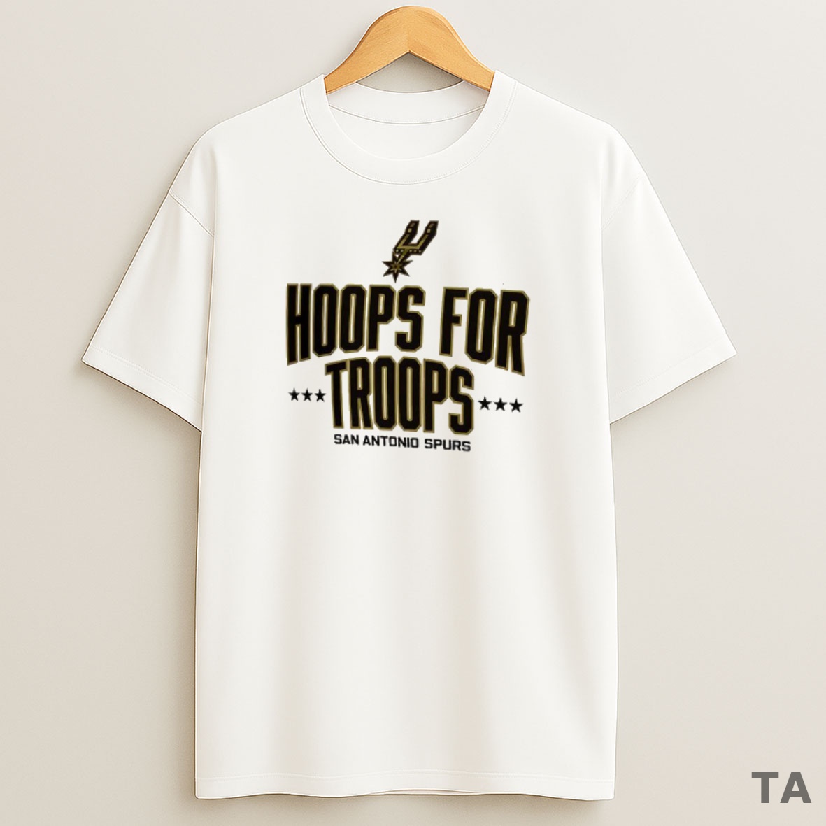 Top San Antonio Spurs Hoops For Troops Sweatshirt Tee