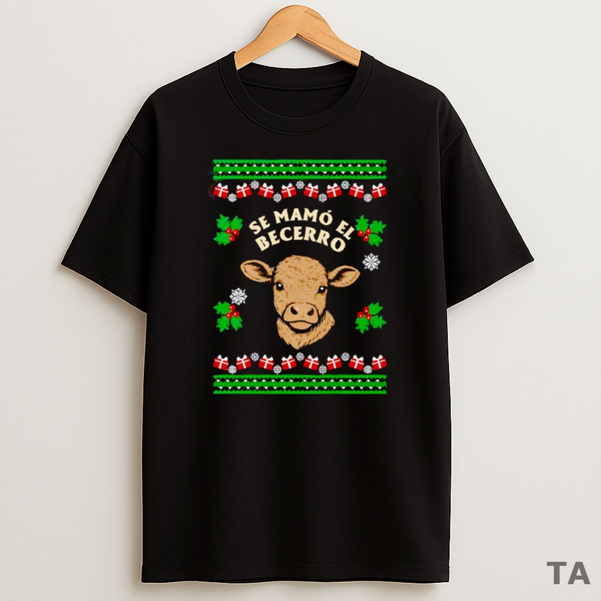 Top Se Mamo El Becerro Christmas Sweatshirt Tee