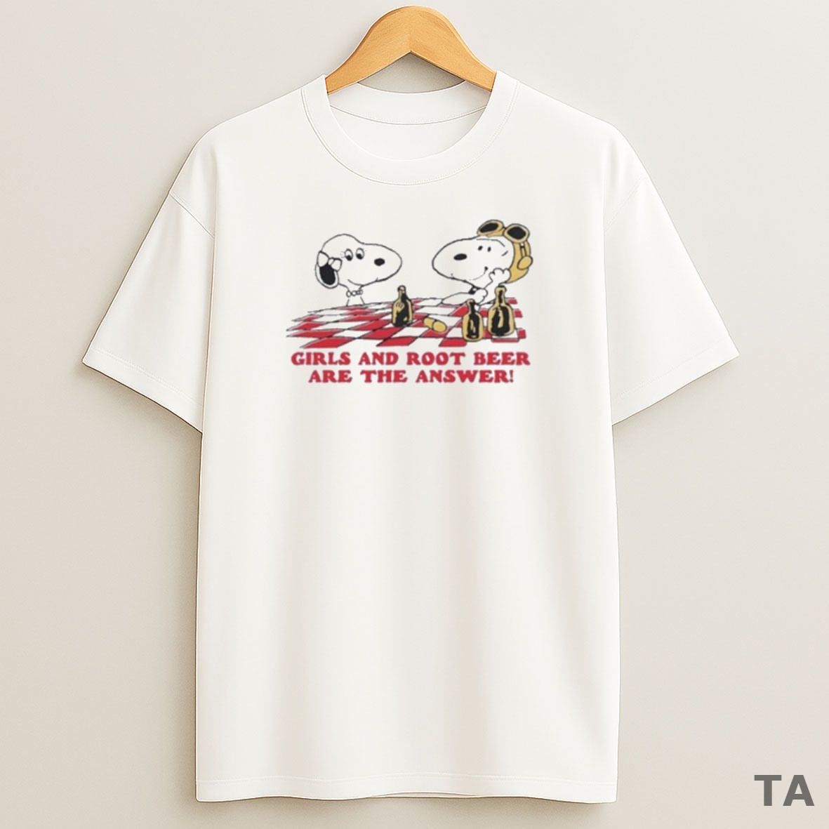 Top Snoopy The Peanuts Girls And Root Beer Are Not The Answer Sweatshirt Tee