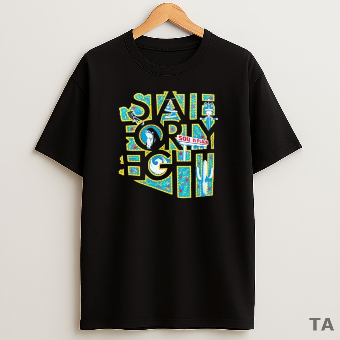Top State Forty Eight Sun Harbor Plaza Sweatshirt Tee