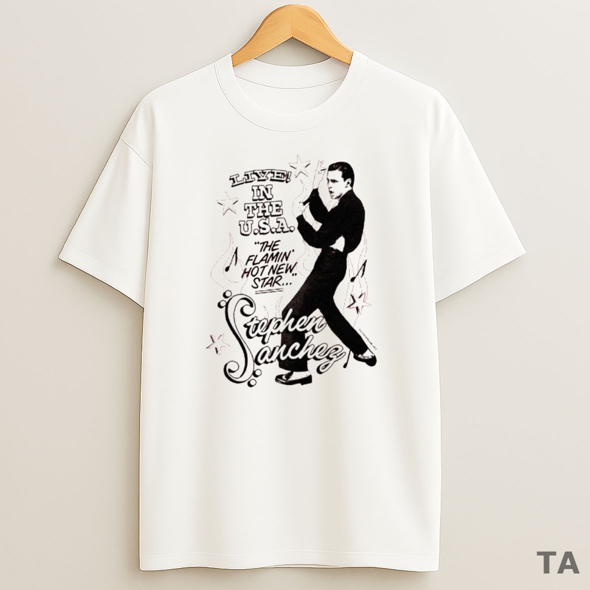 Top Stephen Sanchez Live In The Usa The Flamin Hot New Star Sweatshirt Tee