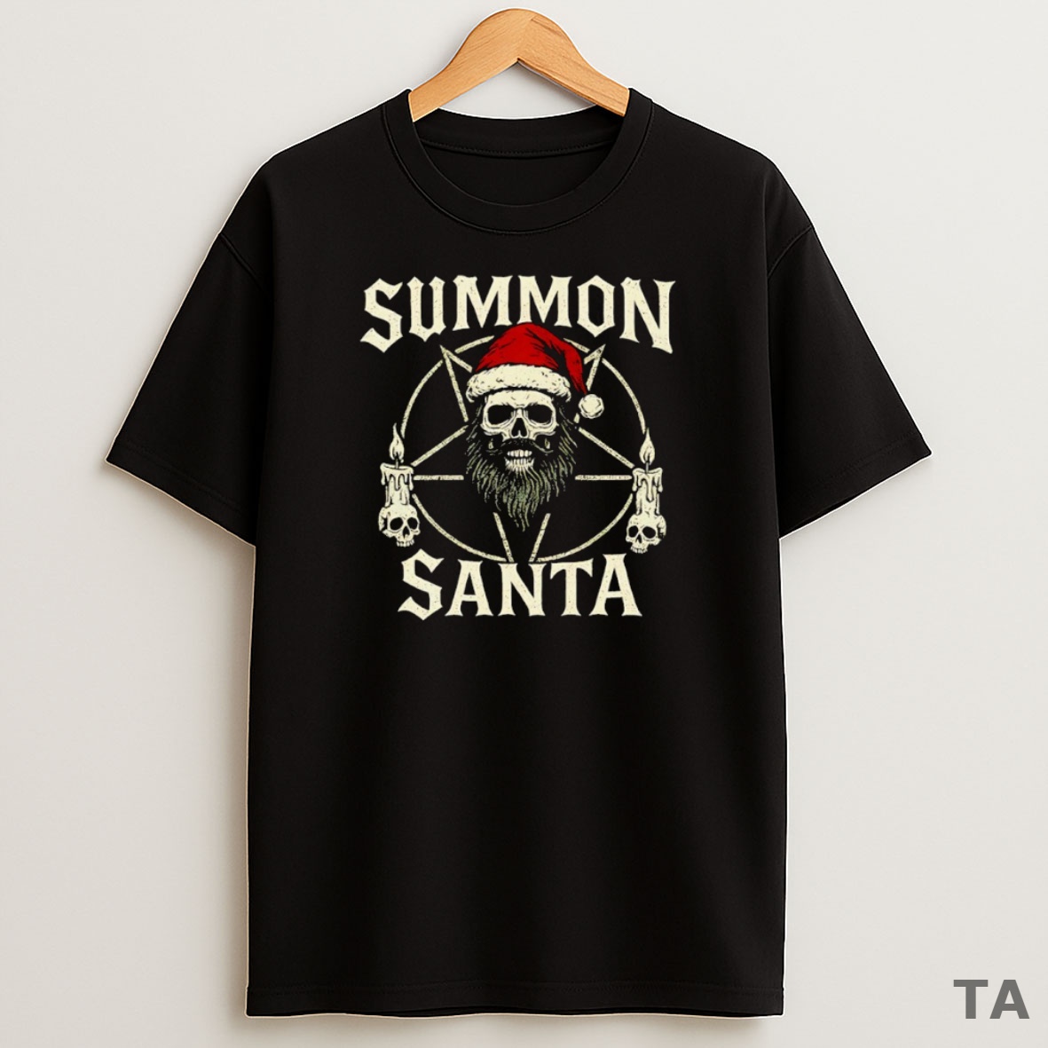 Top Summon Santa Goth Christmas Sweatshirt Tee