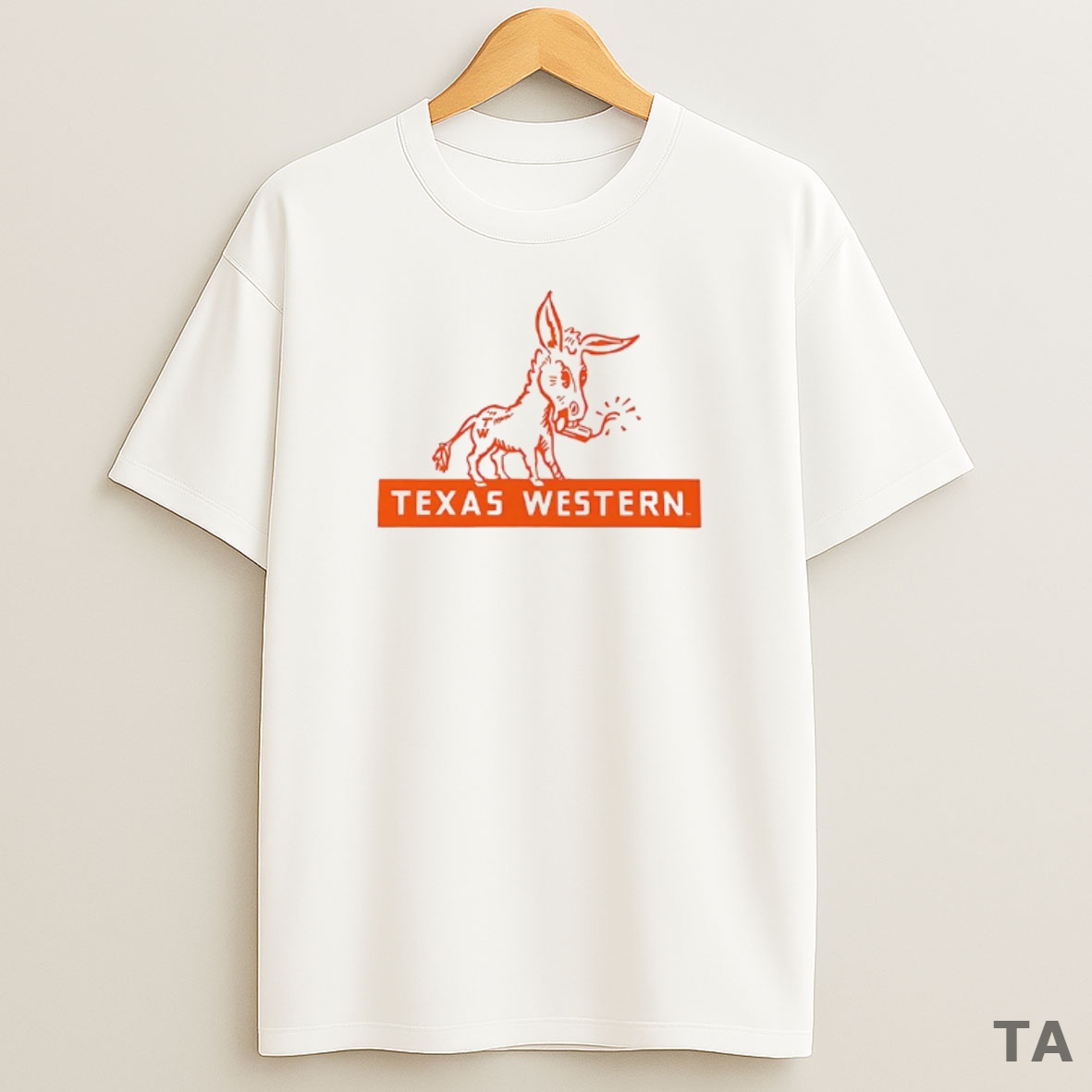 Top Texas Western Mascot Sweatshirt Tee