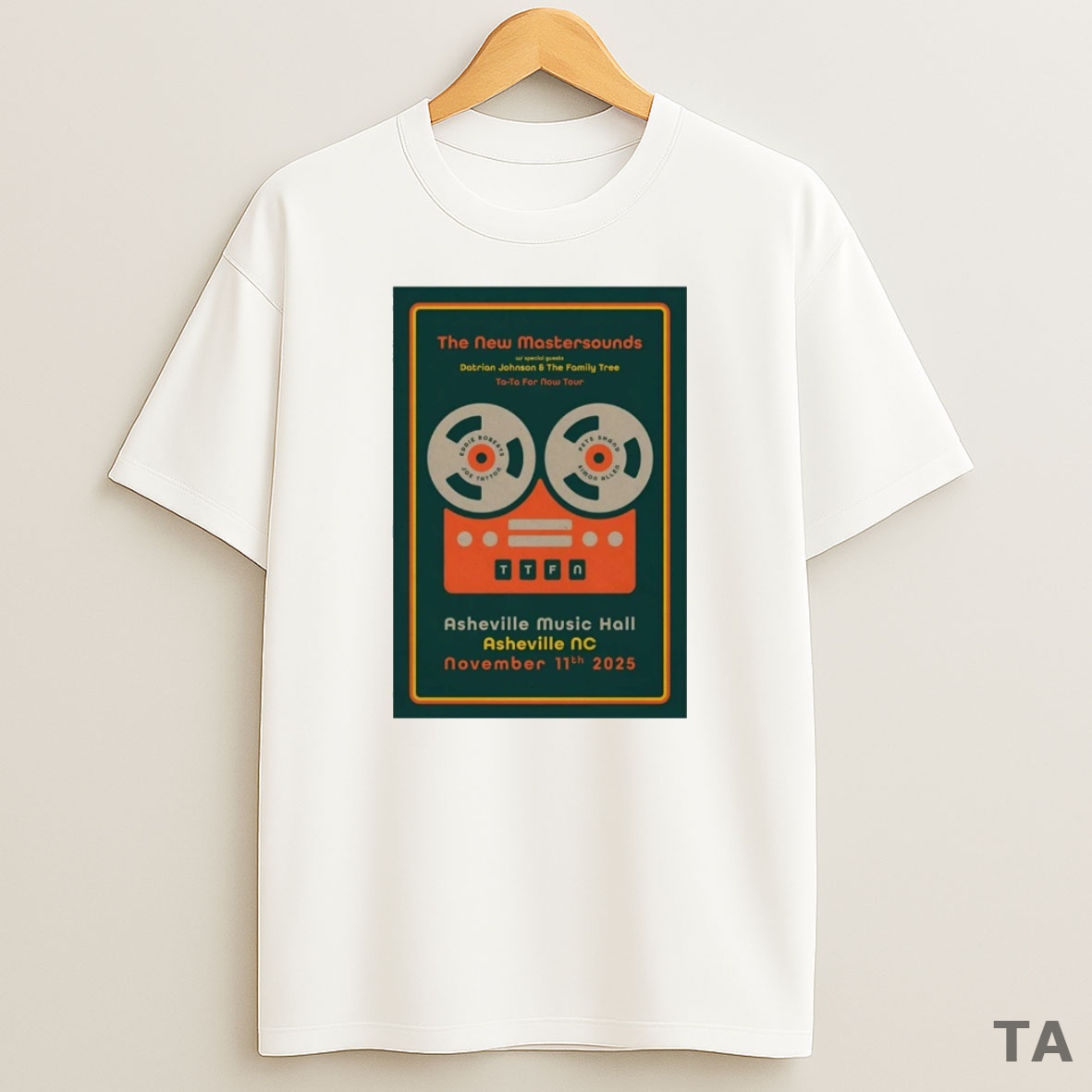 Top The New Mastersounds November 11 2025 Asheville Music Hall Asheville Nc Artwork Sweatshirt Tee