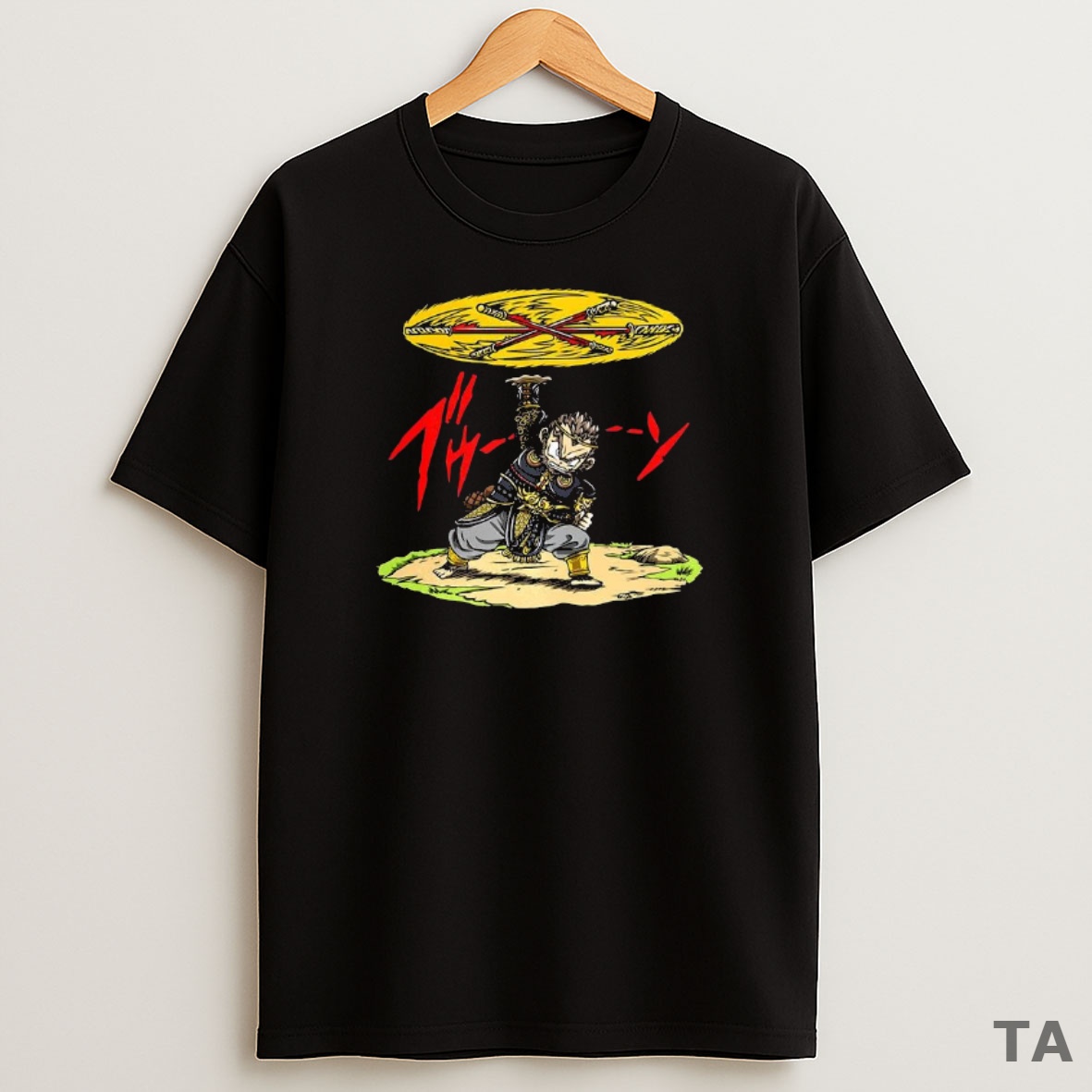 Top Ton Wukong Rotate The Stick As Desired Cartoon Sweatshirt Tee