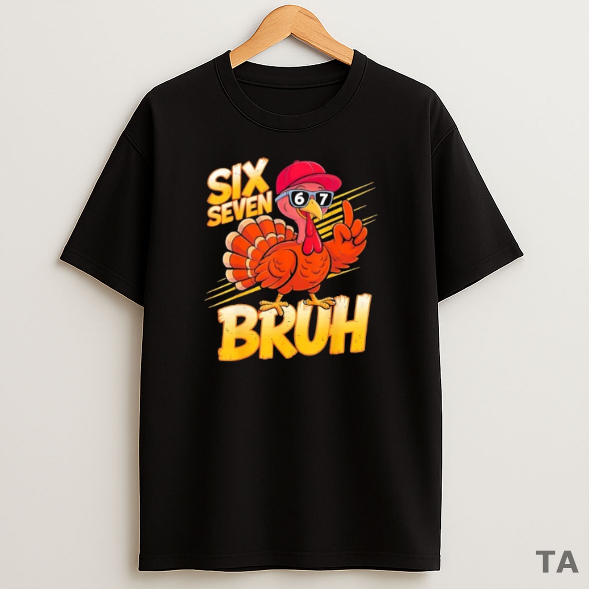 Top Turkey 6 7 Happy Thanksgiving Six Seven Meme Sweatshirt Tee