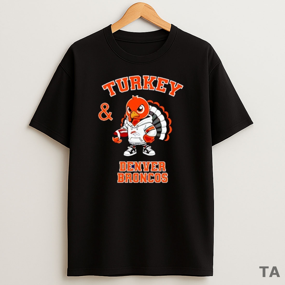 Top Turkey And Denver Broncos Nfl Thanksgiving 2025 Sweatshirt Tee