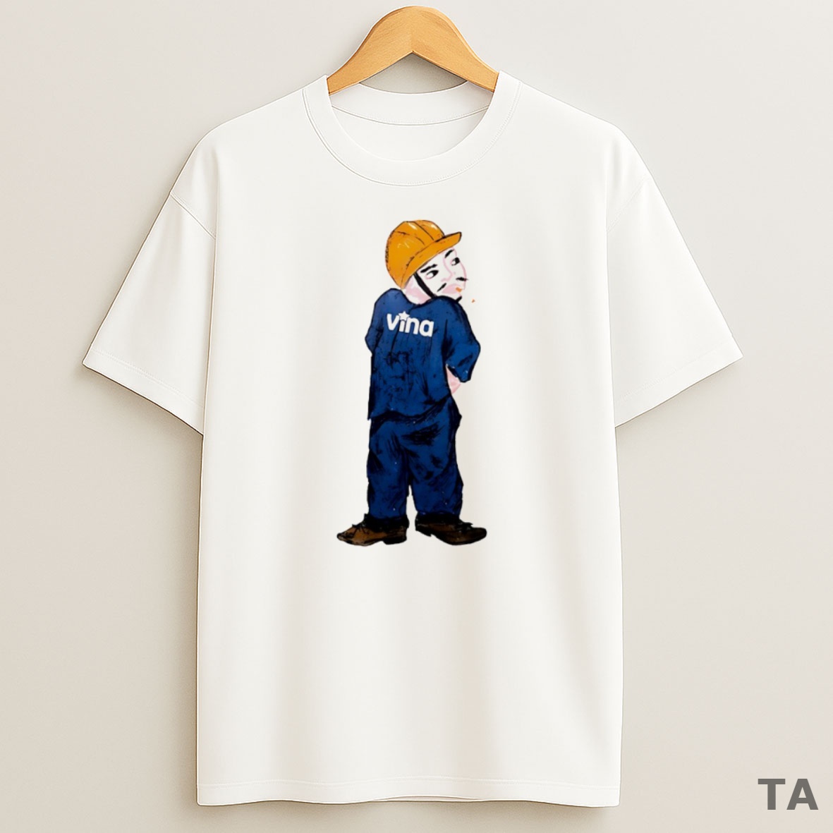 Top Vina Man Peeing Circle Sweatshirt Tee