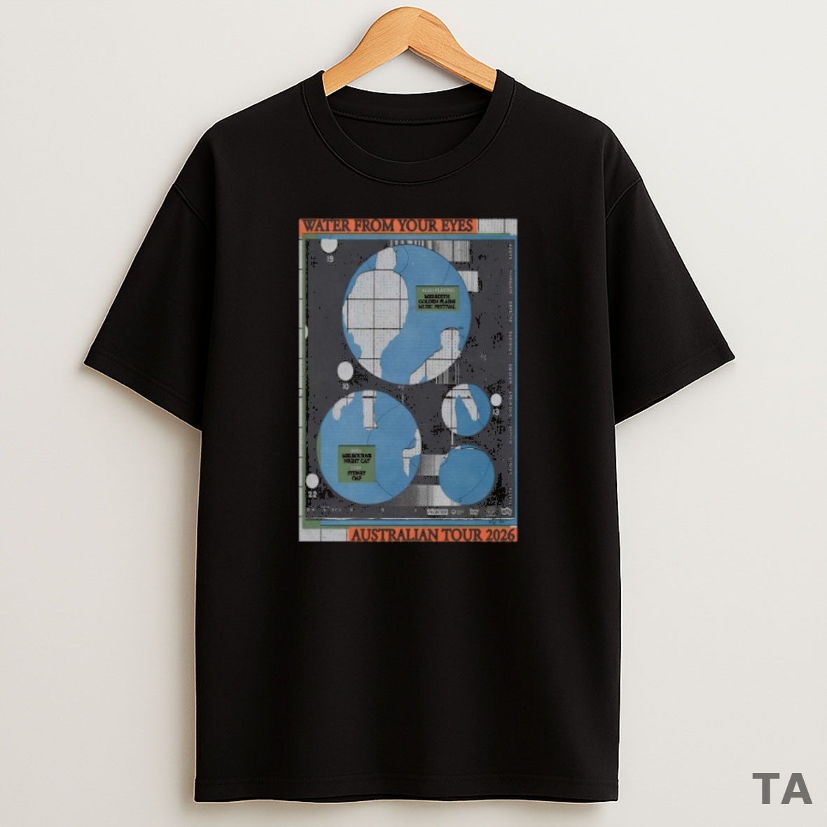 Top Water From Your Eyes Aus 2026 Tour Sweatshirt Tee