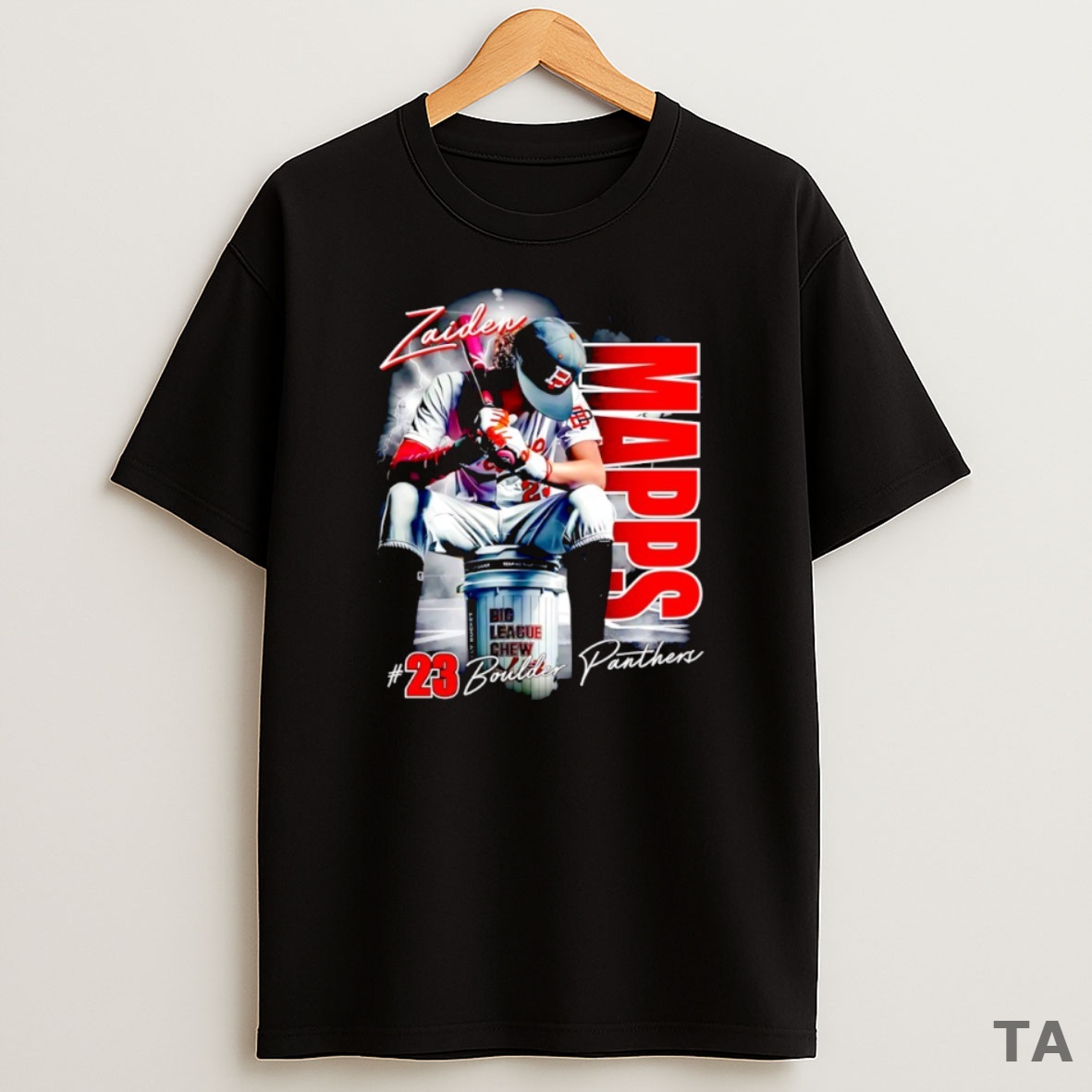 Top Zaiden Mapps 13 Boulder Panthers Baseball Graphic Sweatshirt Tee