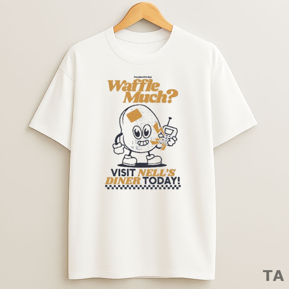 Top Nells Diner Waffle Much Sweatshirt Tee