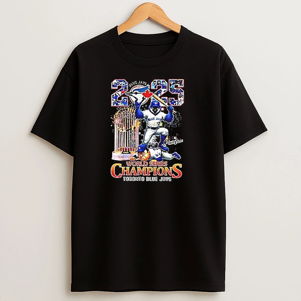 Toronto Blue Jays 2025 Baseball World Series Champions Mascot Vintage T Shirts