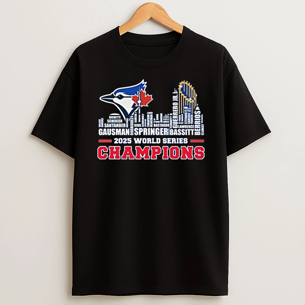 Toronto Blue Jays 2025 World Series Champions City Skyline Shirts