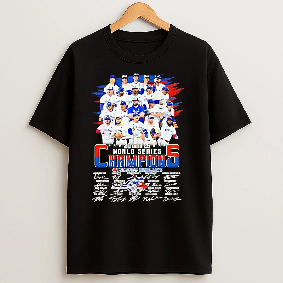 Toronto Blue Jays 2025 World Series Champions Autographed T Shirts