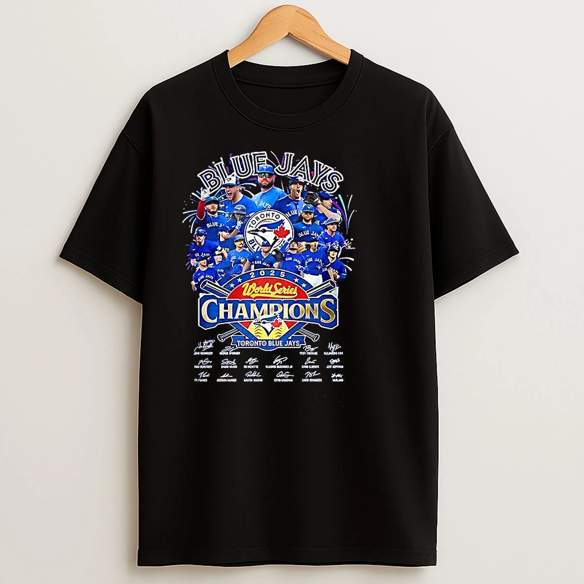 Toronto Blue Jays 2025 World Series Champions Trophy Player T Shirts