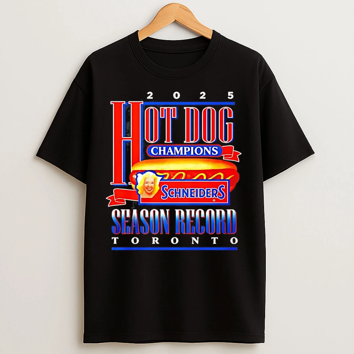 Toronto Blue Jays Hot Dog Champions Season Record 2025 T Shirts