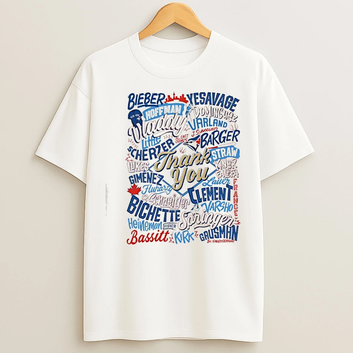 Toronto Blue Jays Thank You Al East Champs Names Of Players T Shirts
