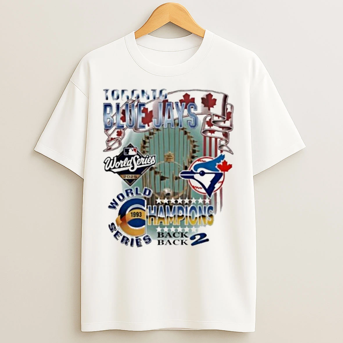 Toronto Blue Jays World Series Champions Back To Back 1993 2025 T Shirts