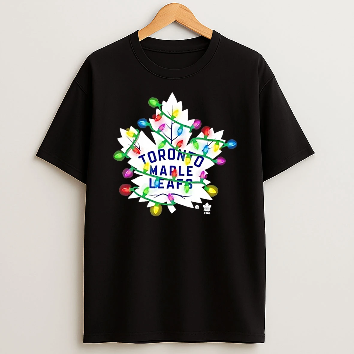 Toronto Maple Leafs Logo Holiday Christmas Lights Shirts
