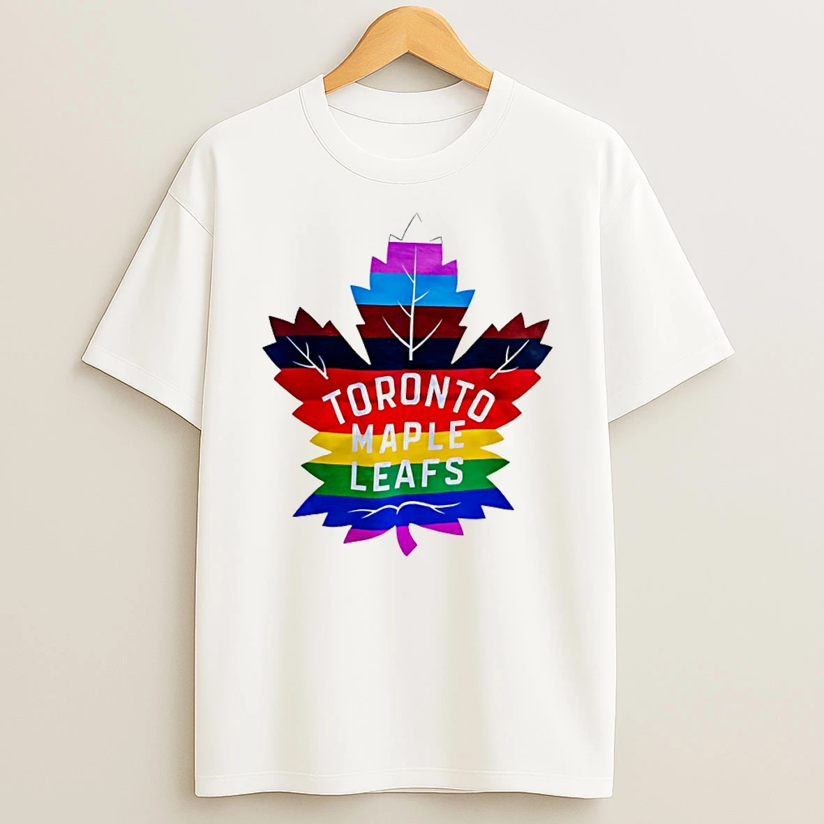 Toronto Maple Leafs Rainbow Pride Logo Shirts
