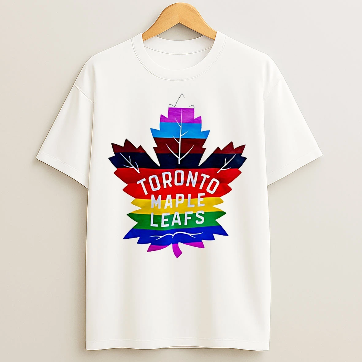 Toronto Maple Leafs Rainbow Pride Logo T Shirts