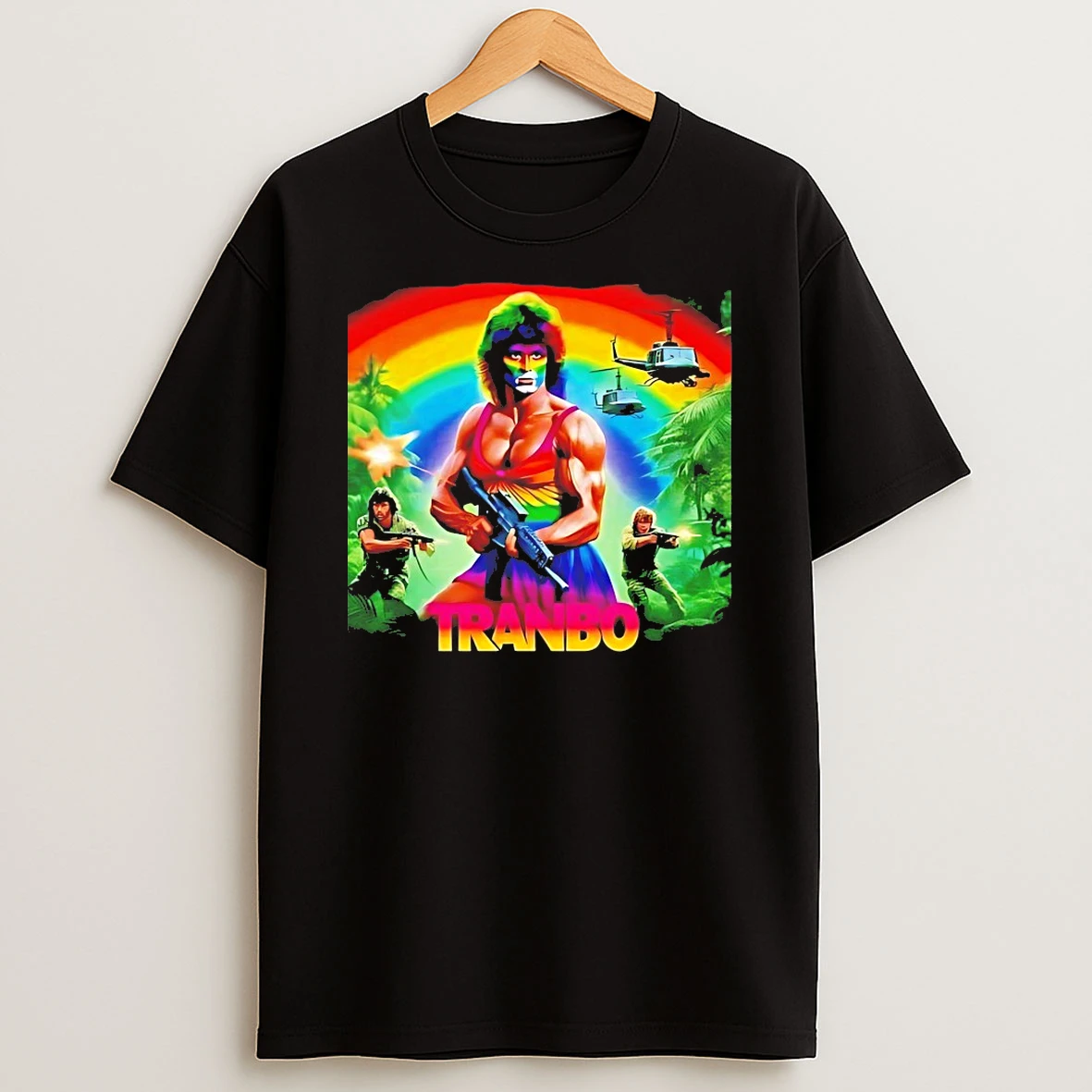 Tranbo Rambo Pride Rainbow Shirts