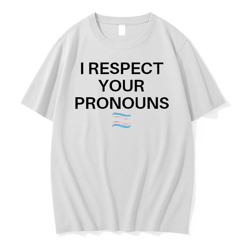 Trans Flag I Respect Your Pronouns Shirts