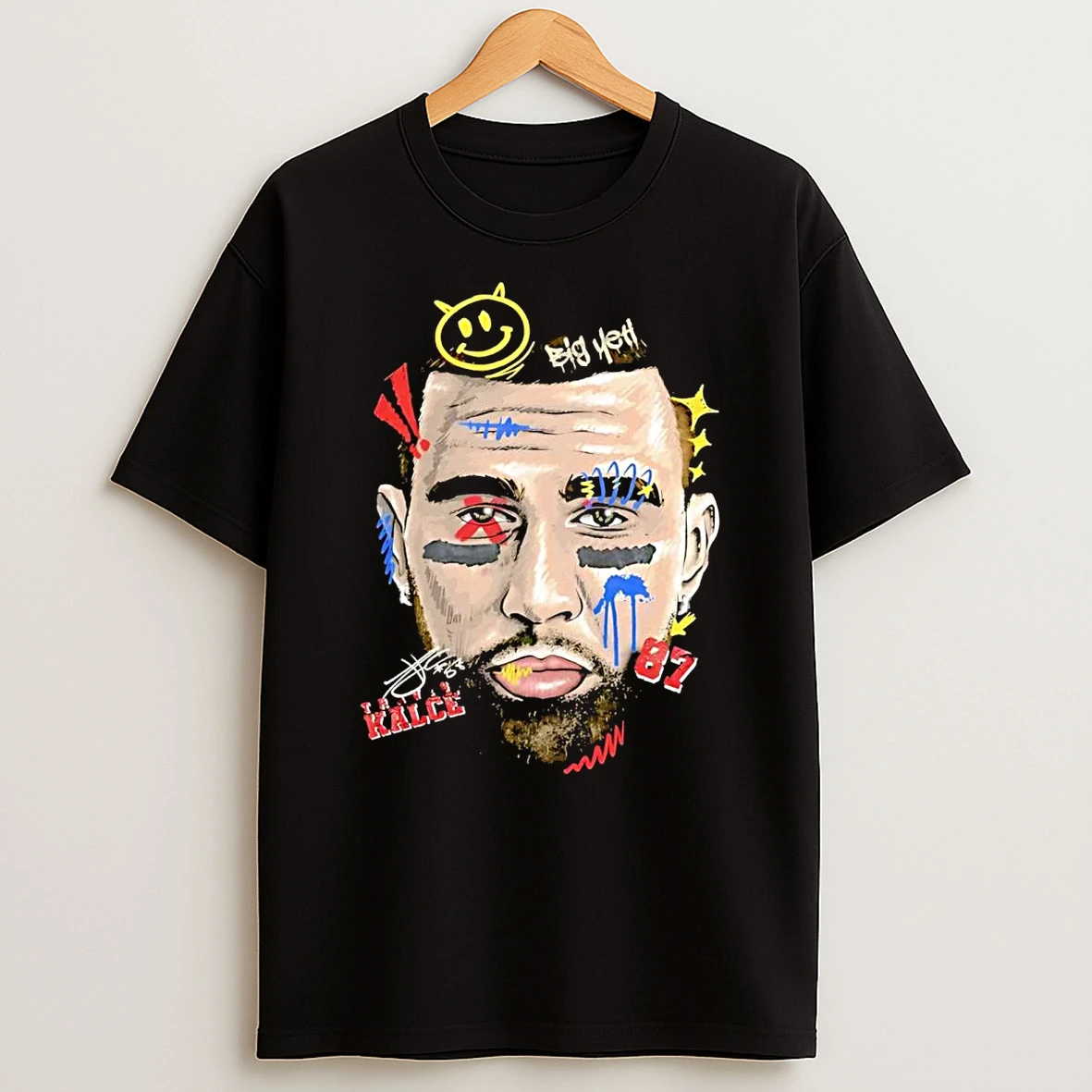Travis Kelce Big Yeti Portrait Shirts