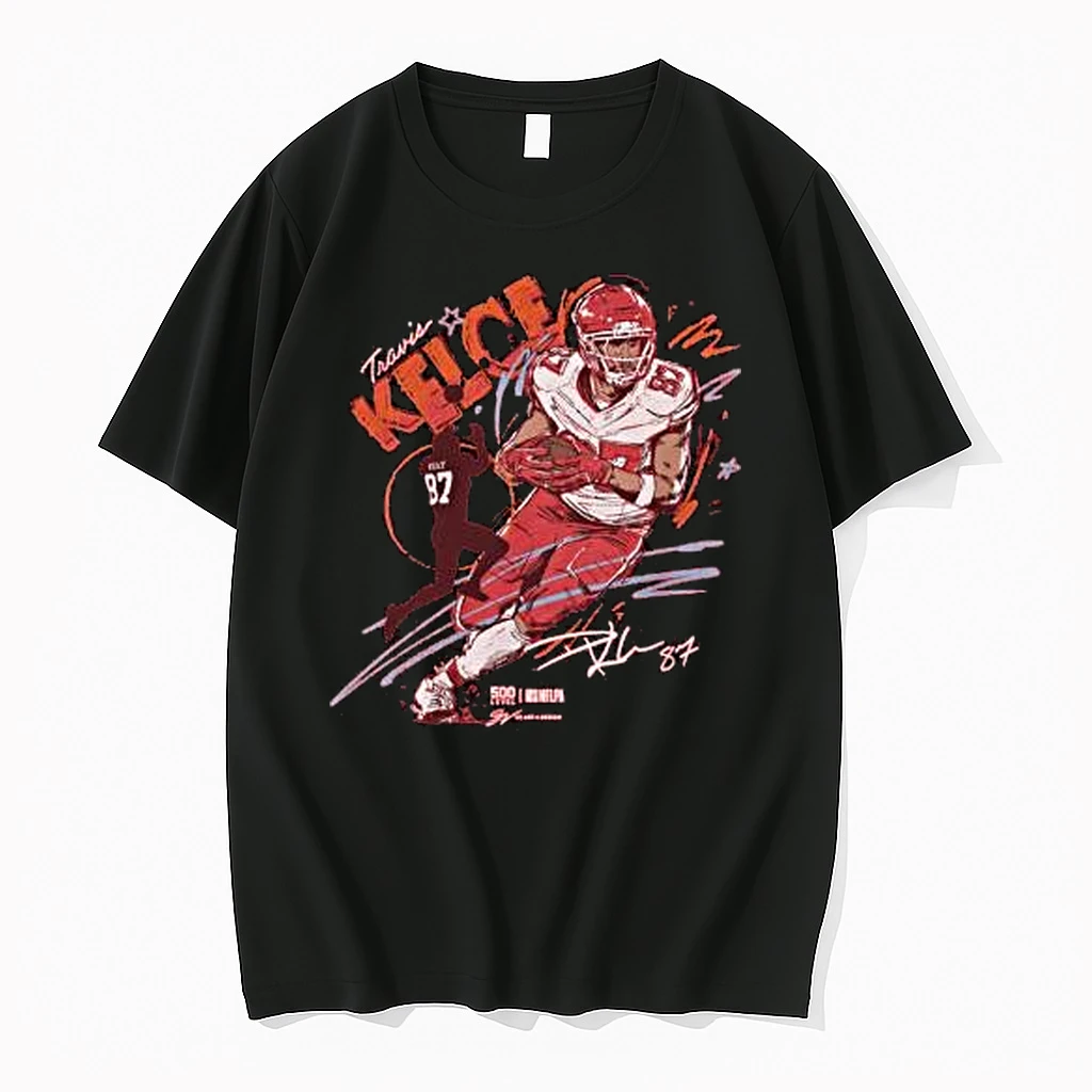 Travis Kelce Kansas City Scribble Signature Shirts