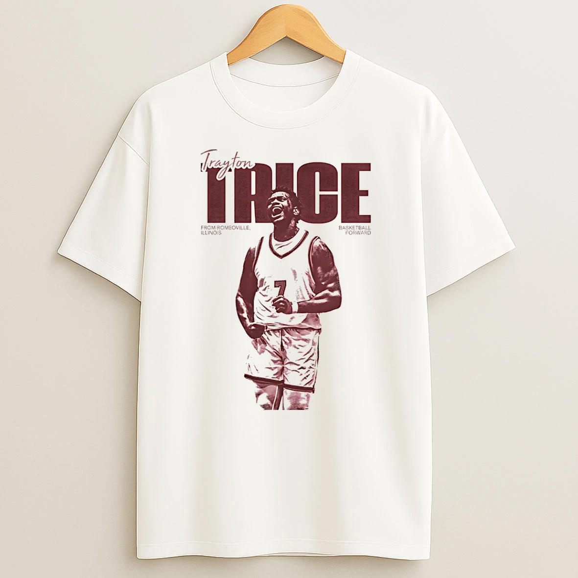 Trayton Trice Player Basketball Forward From Romeoville Illinois Vintage Shirts